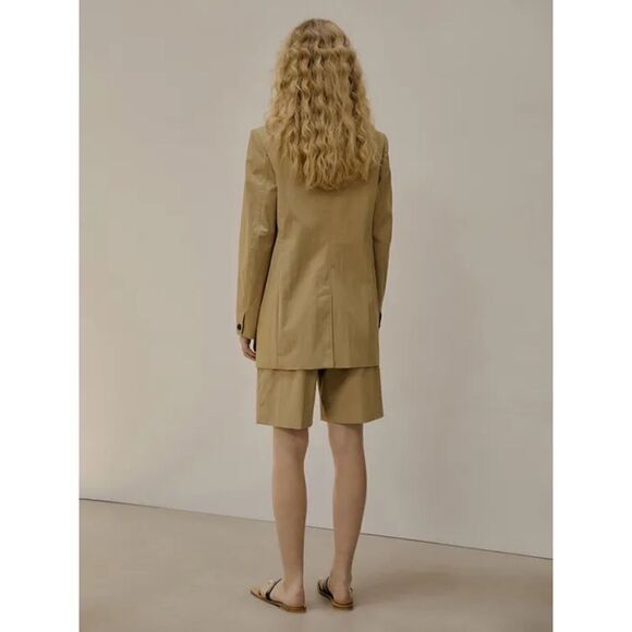 Low Classic Natural Curved Sleeve Cotton Blazer size Small - Picture 3 of 12